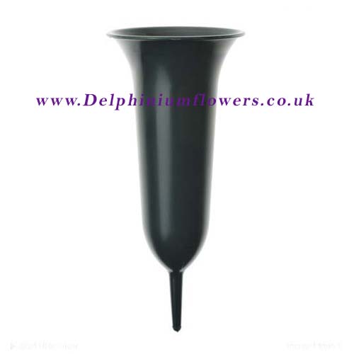 Trumpet Grave Vase Cone Spike - 12cm - Click Image to Close